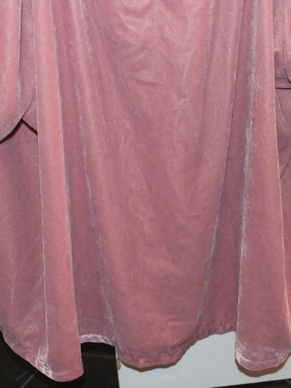 Old Navy Pink Velvet Split-Neck Swing Blouse Top Boho Puff Sleeve Plus Size XXL